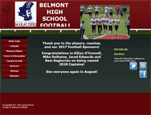 Tablet Screenshot of belmontfootball.com